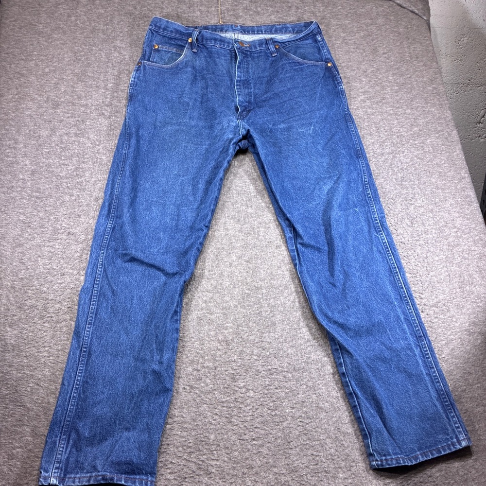 Wrangler Jeans Mens 40x34 Blue Cowboy Cut Denim 31MWZPW Western Rodeo